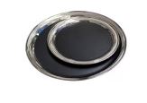 Metal Tray with Vinyl rvs Ø 25,4cm