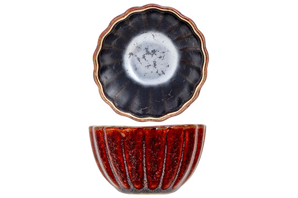 Elements maroon schaaltje 7x4cm x12