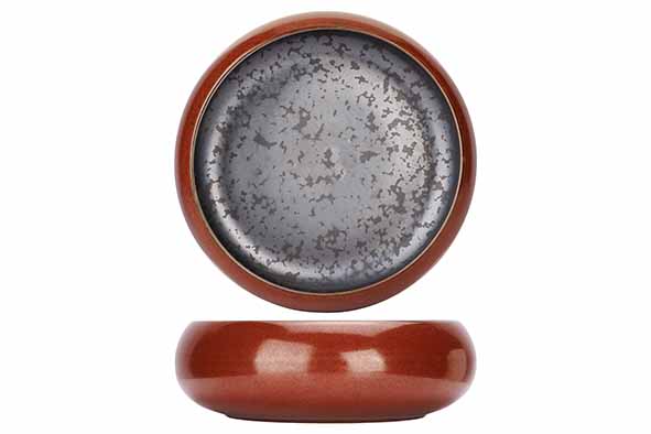 Elements maroon bowl 17x6,2cm x4