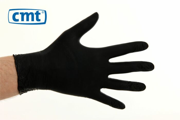 Nitril Handschoen Poedervrij Zwart XL