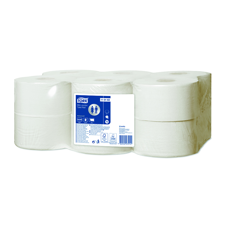 Tork Mini Jumbo Toiletpapier 1-lgs.
