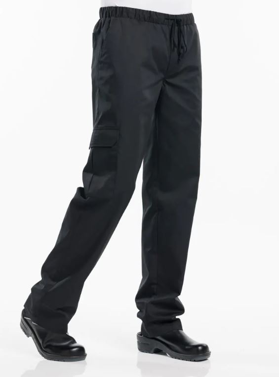 Chef Pants Baggy Black L