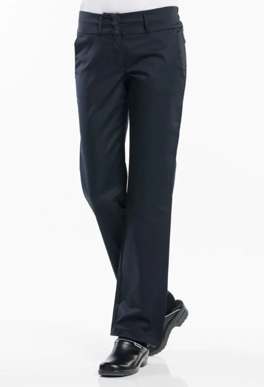Chef Pants Lady Black Stretch L
