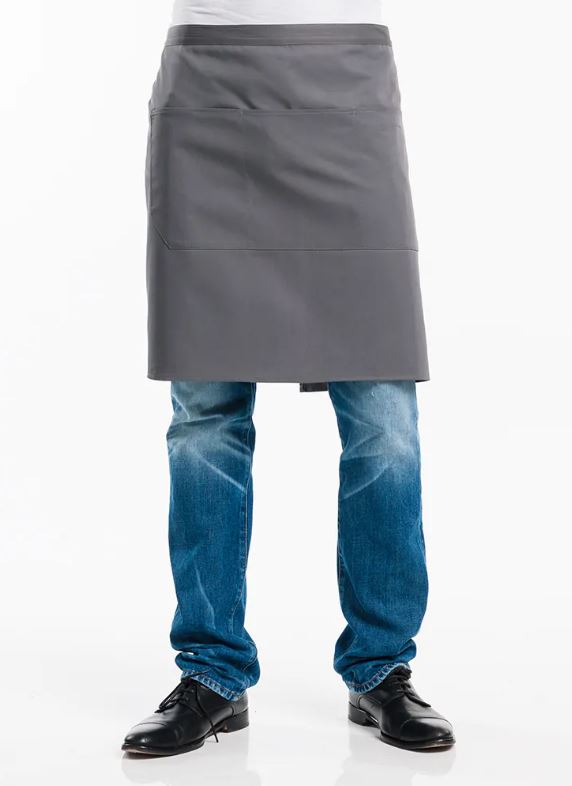 Apron 3-Pockets Grey