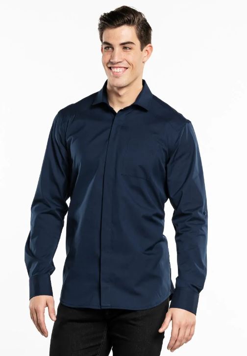 Shirt Men FX Navy Stretch L
