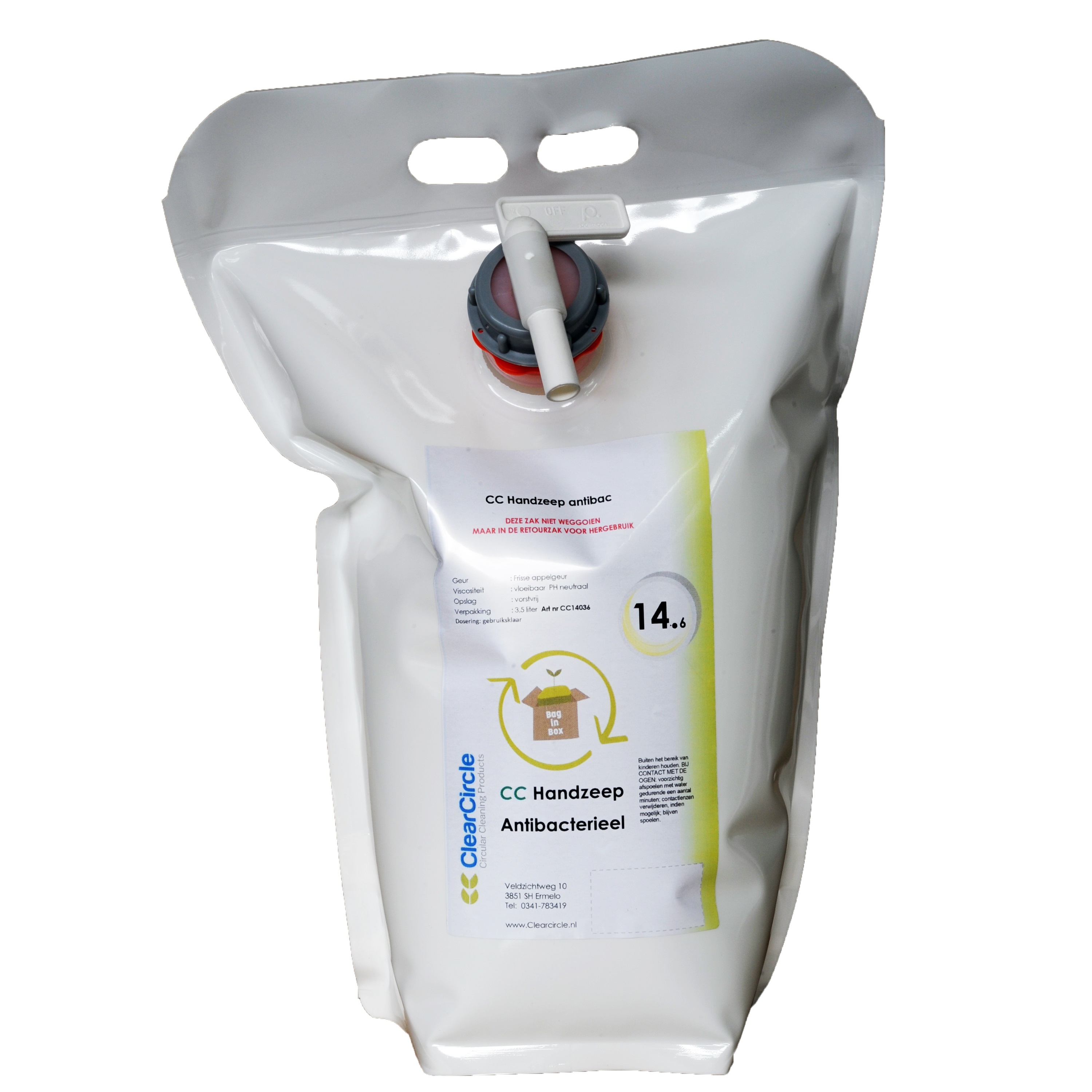 Clearcircle handzeep ECO antibac 3 ltr.