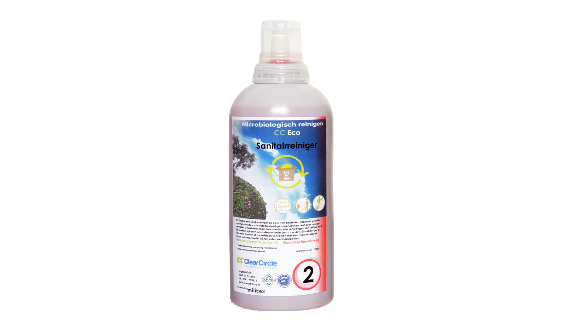 Nr 2 Sanitair reiniger Micro Bio 1 ltr