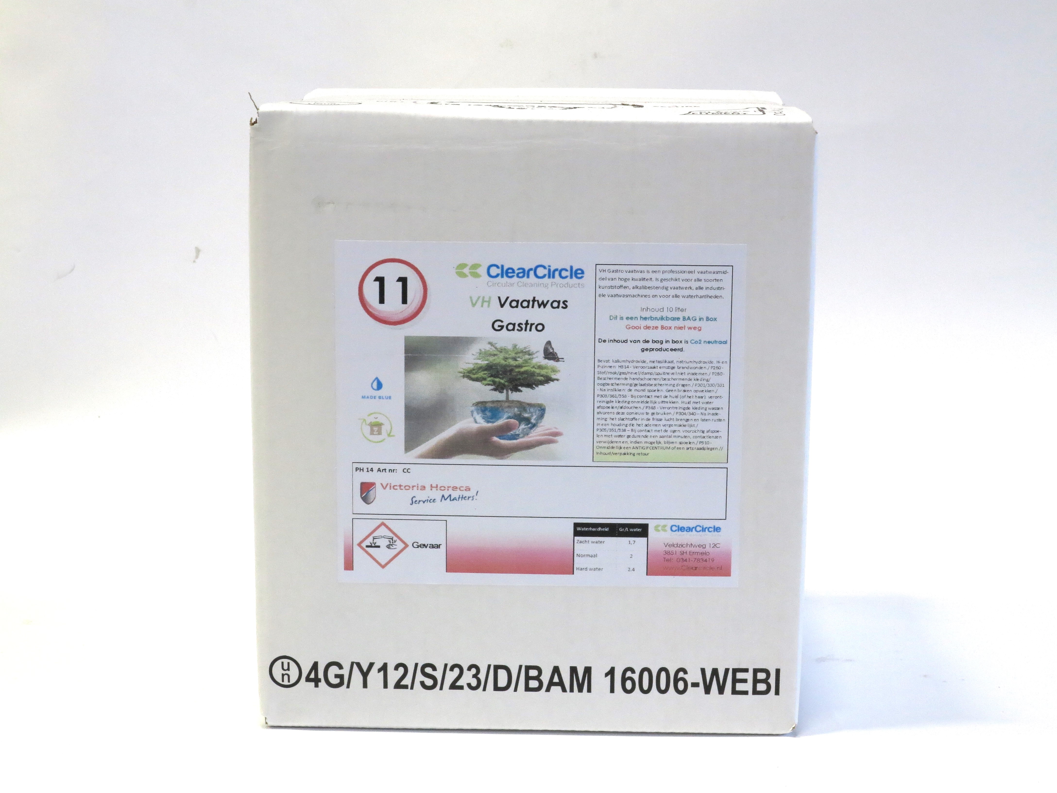Clearcircle nr.11 vaatwas ECO Gastro 10L