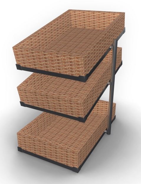 BROODMANDEN ETAGERE 3 HOOG SMAL