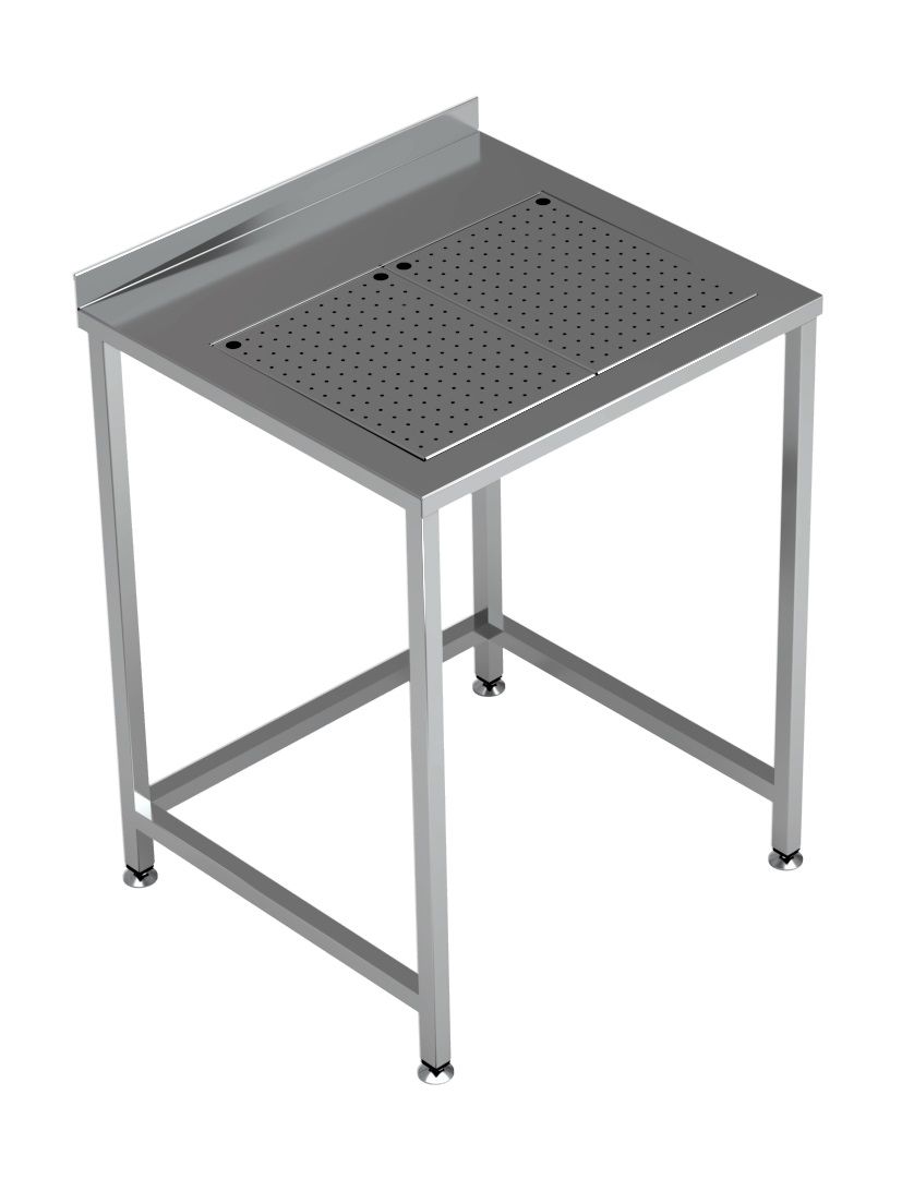 Werktafel met geïntegreerde lekbak 70x65