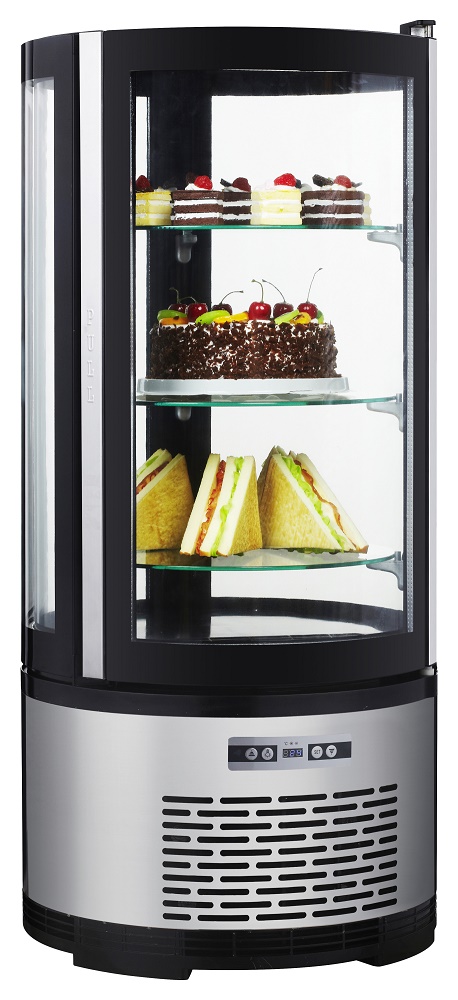 ROTERENDE KOELVITRINE 72L