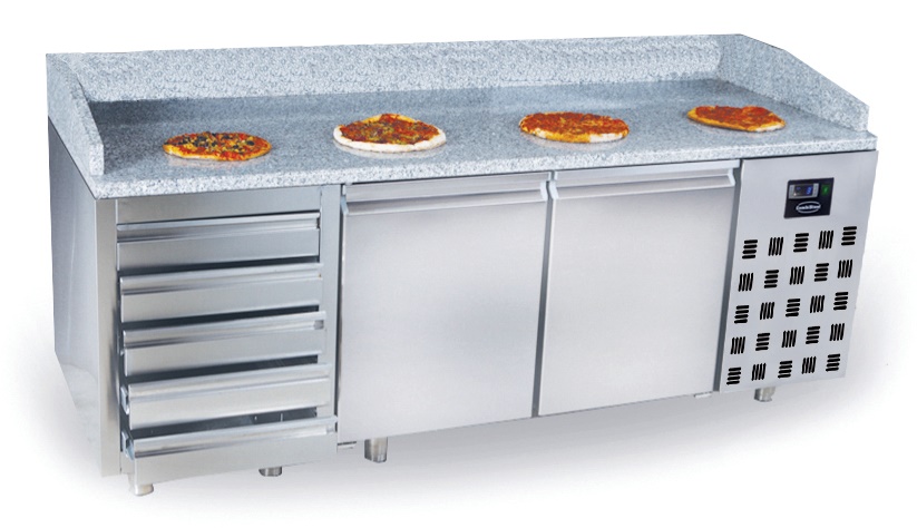 PIZZAWERKBANK 2 DEUREN 5 LADEN