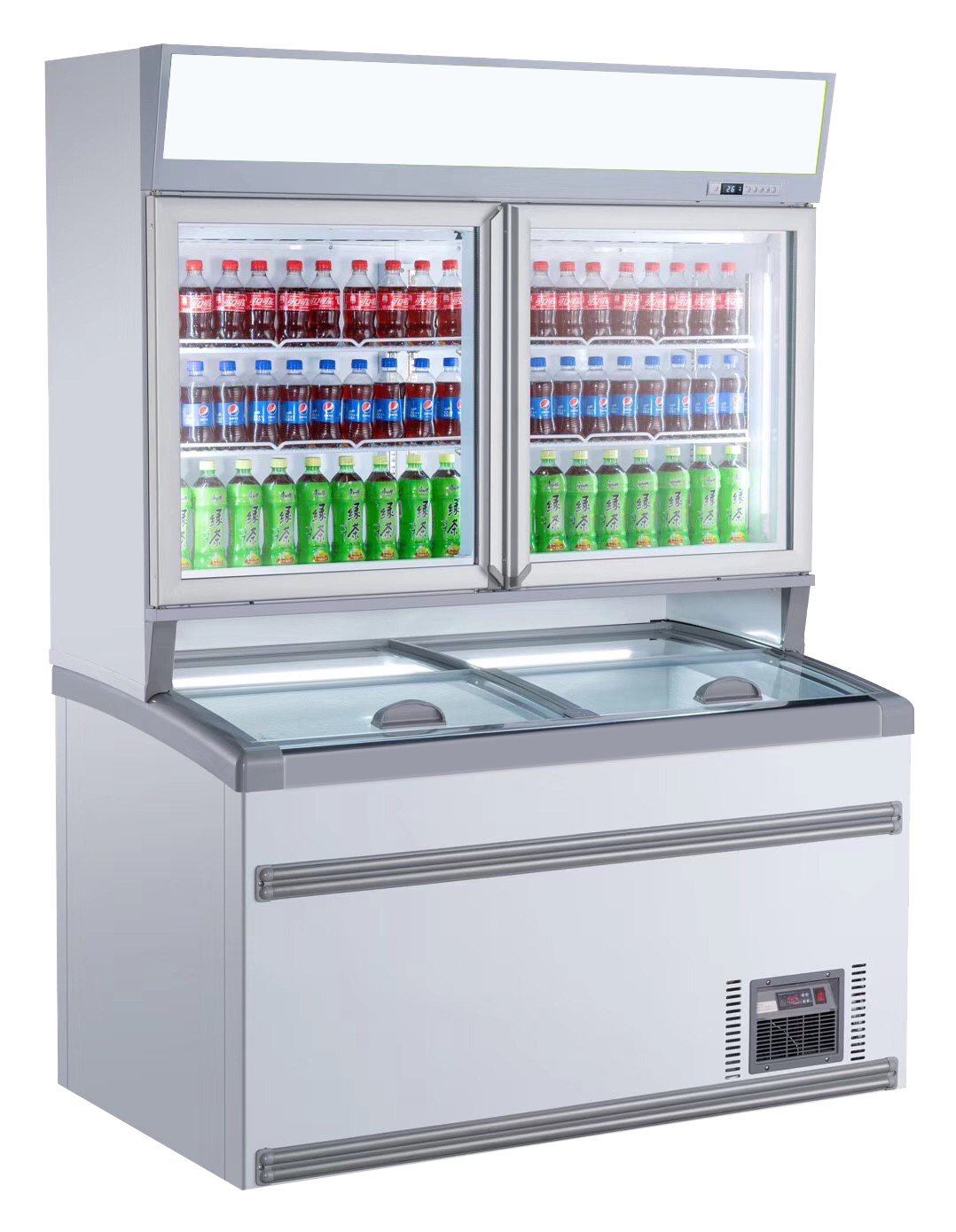 WANDVRIESKAST WIT 2 GLASDEUREN