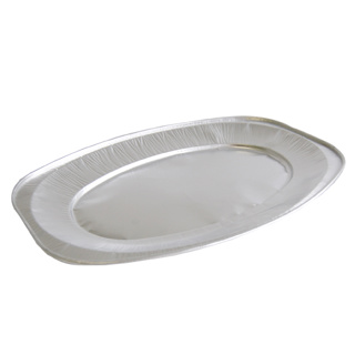 Schalen ovaal, aluminium 35,5 x 24,5 x 2