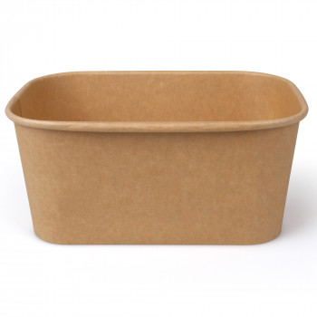 Maaltijd bak 1000ml bruin 12x25st