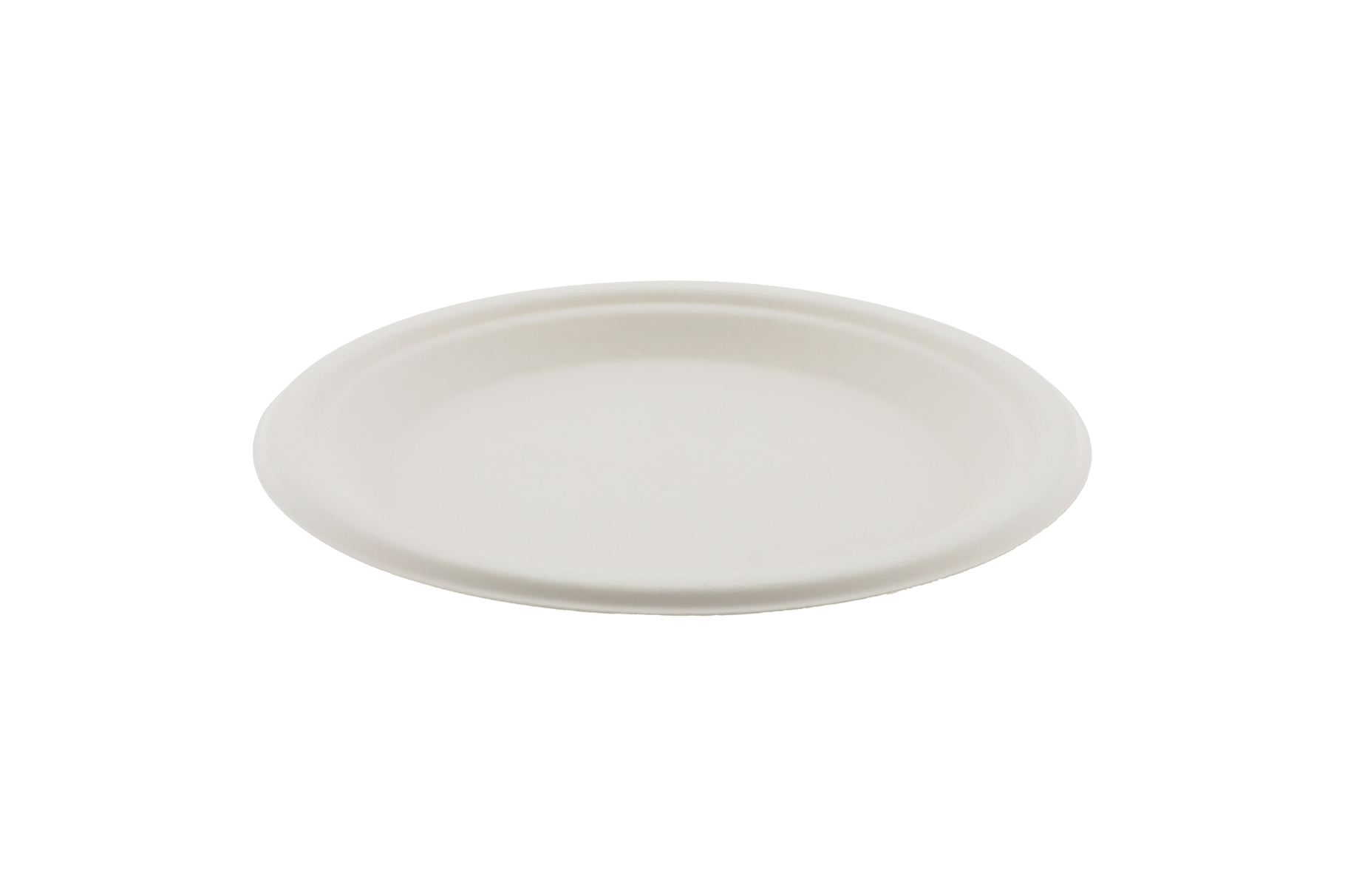 Borden rond, suikerriet Ø 23 cm wit 500s