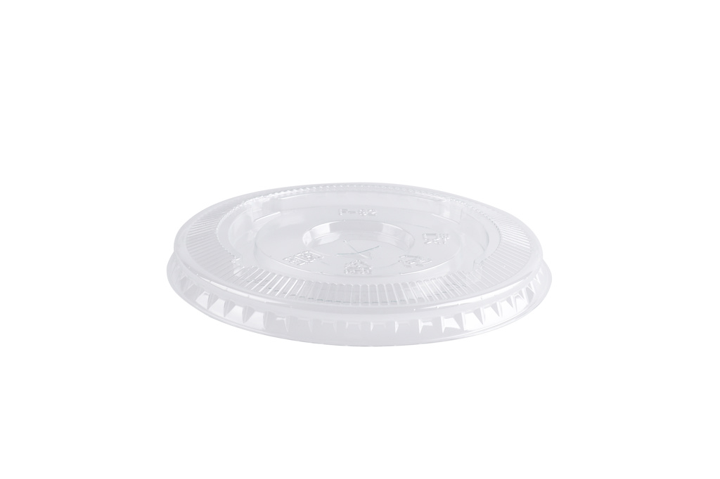Deksel RPET transparant platX Ø92 1000st
