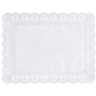 Taartranden hoekig 30x40cm wit x2000