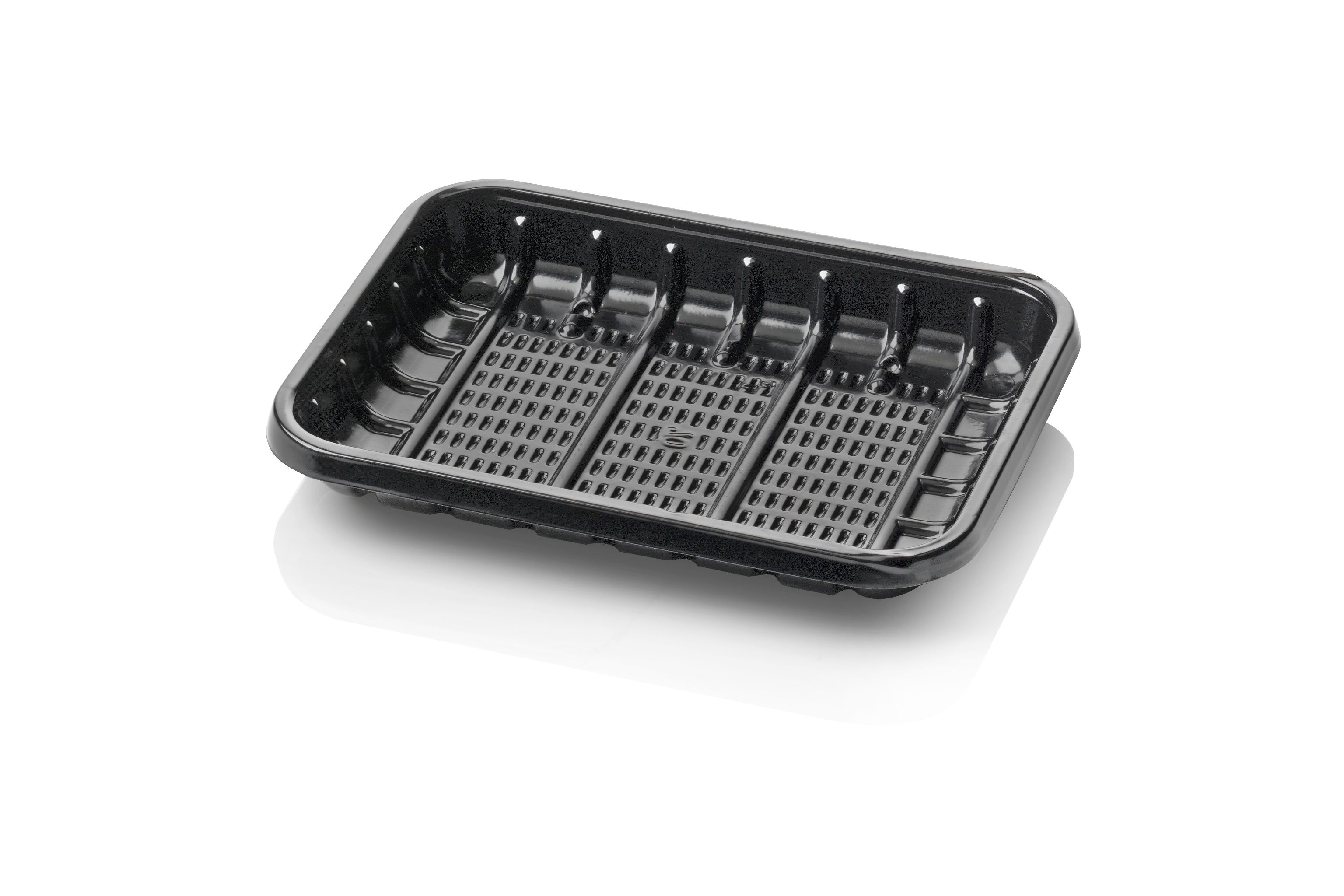 Schaal APET zwart 183x135x20mm 1000st