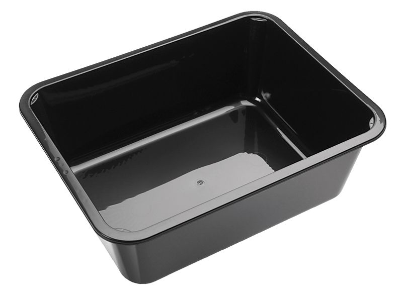 Bak 5500cc spuitgiet PP zwart 140 st