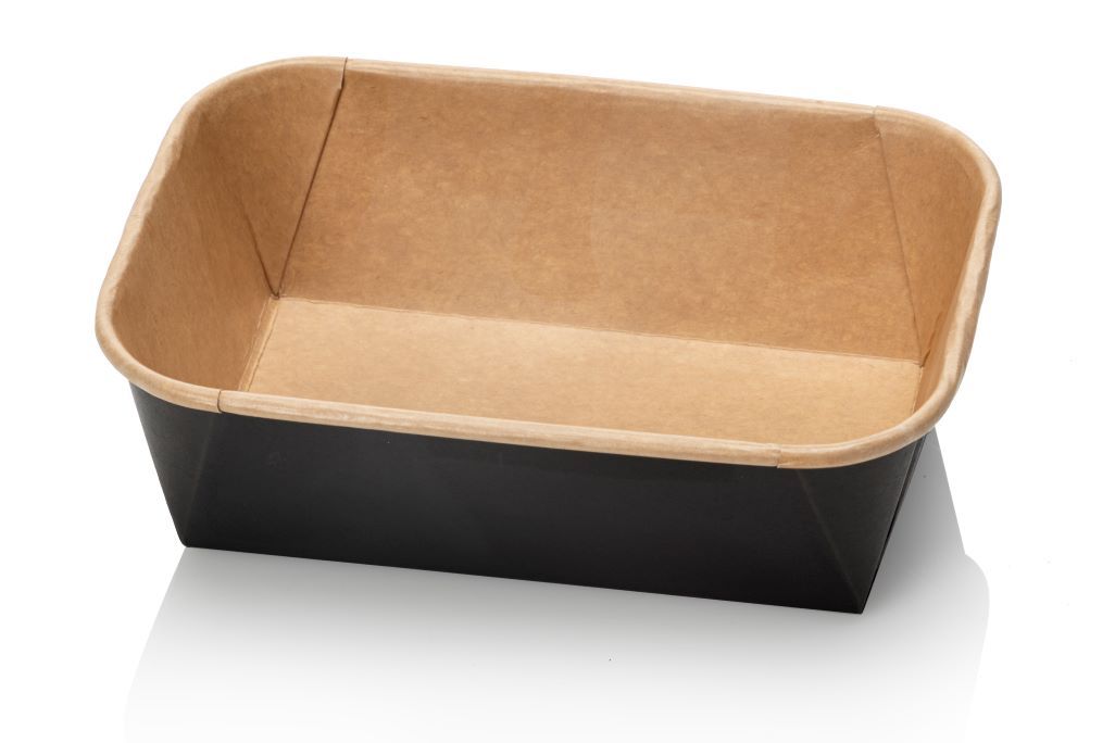 Kraft maaltijdbak bruin/zwart 750ml 300x