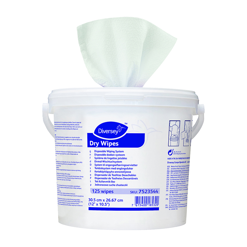 Diversey Dry wipes 6x125 st.