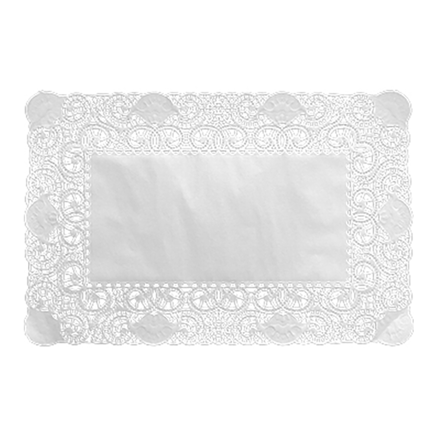 Duni Kantjes dicht 30x40 rechthoek wit