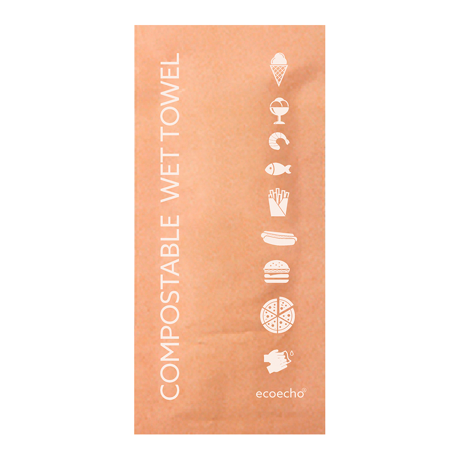 Duni Compostable Wet towel 60x130mm