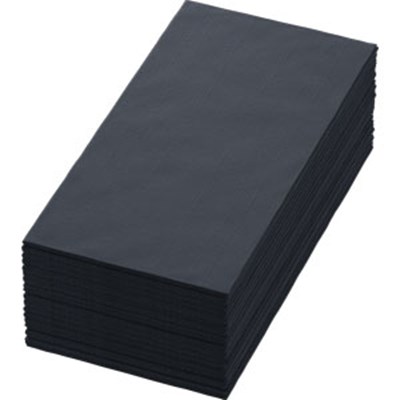 Servet Dunisoft zwart 40cm 1/8vw x360