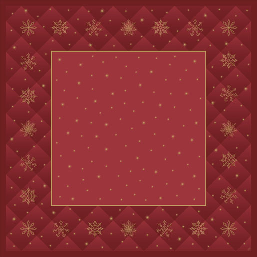 Dunicel napperon 84 Rhombus Bordeaux 100