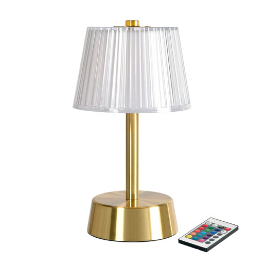 LED Lamp Cordless Jay 22xØ12cm 18 u Gold