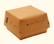 Hamburgerbak 11,5x11x7,8cm 100 stuks