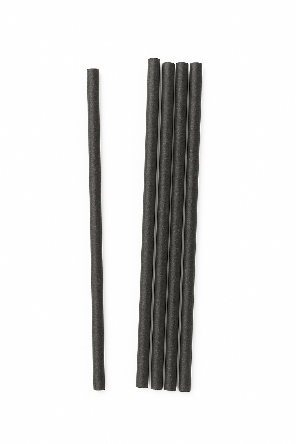 Drinking Straw zwart 6x200mm 250st