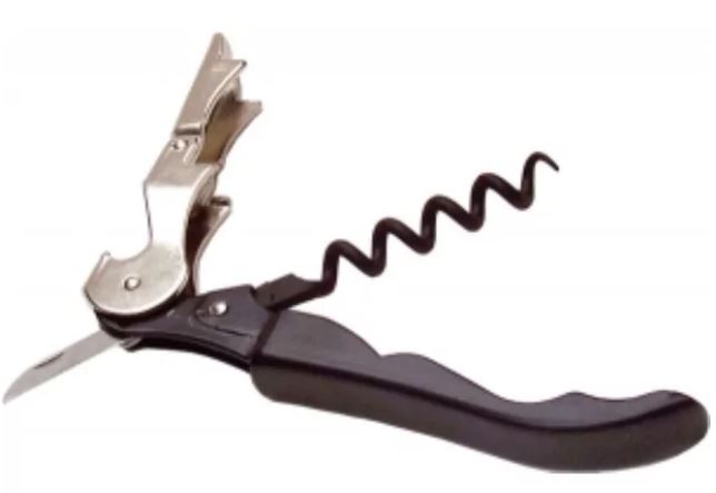 Kelnersmes inox/black L130xB20mm