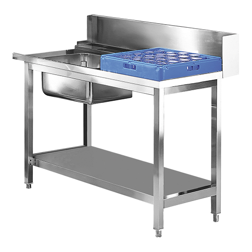 EMGA - Voorspoeltafel 120cm rechts