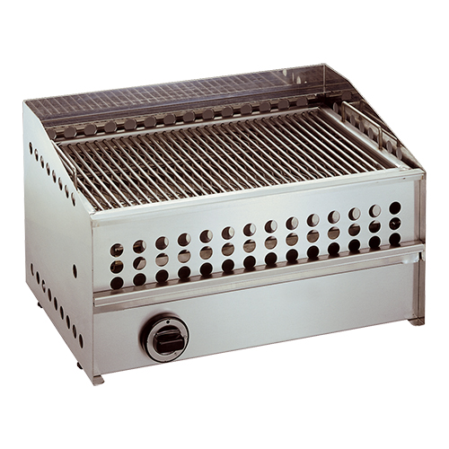 EMGA - Lavasteengrill aardgas, rvs