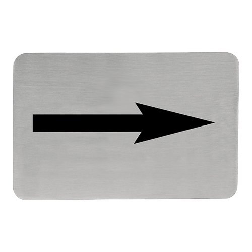 EMGA - Tekstplaatje pijl