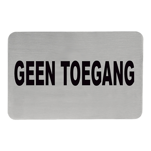 EMGA - Tekstplaatje geen toegang
