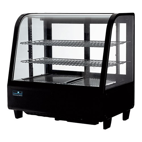 EMGA - Opzetkoelvitrine ZWART 100 Ltr