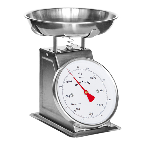 EMGA - Pakketweegschaal rvs kom 4 kg