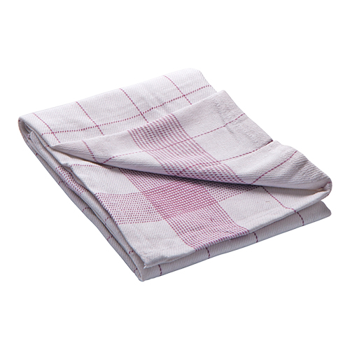 Poleerdoek voor glazen wit/rood 70cm x1