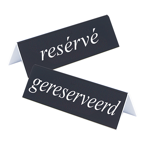 EMGA - Bordje gereserveerd/reserve