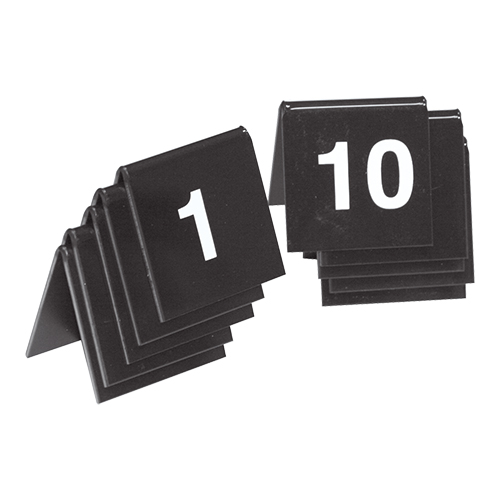 EMGA - Tafelnummer set 01-10 zwart
