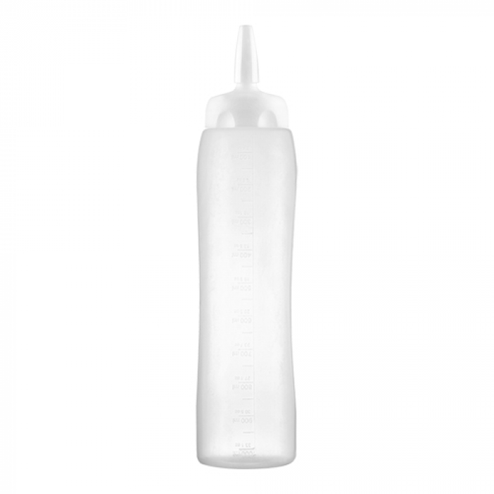 Knijpfles 100 cl transparant