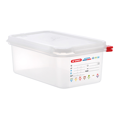 Araven GN voedseldoos 1/4GN-100 clip