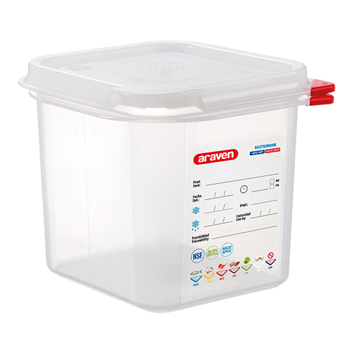 Araven GN voedseldoos 1/6GN-150 clip