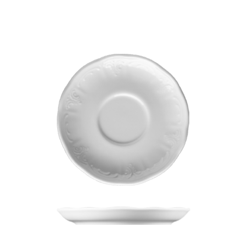 Lilien Bellevue schotel wit 13cm