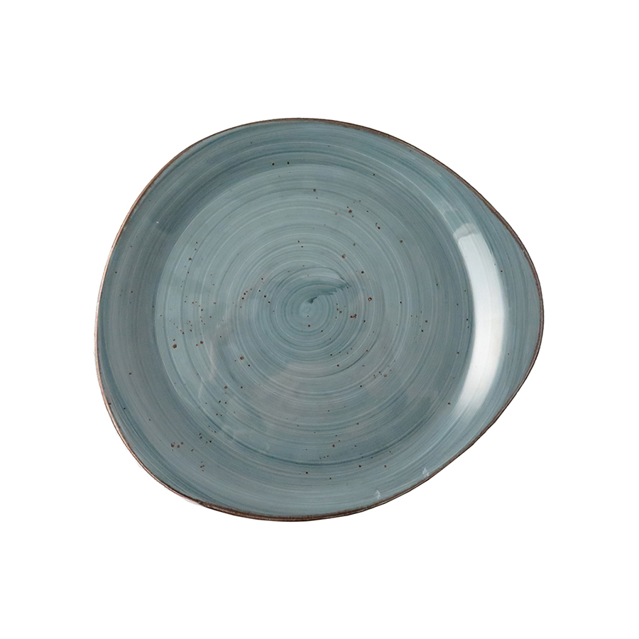 Bord Pebble vlak 31 cm Rustic blauw