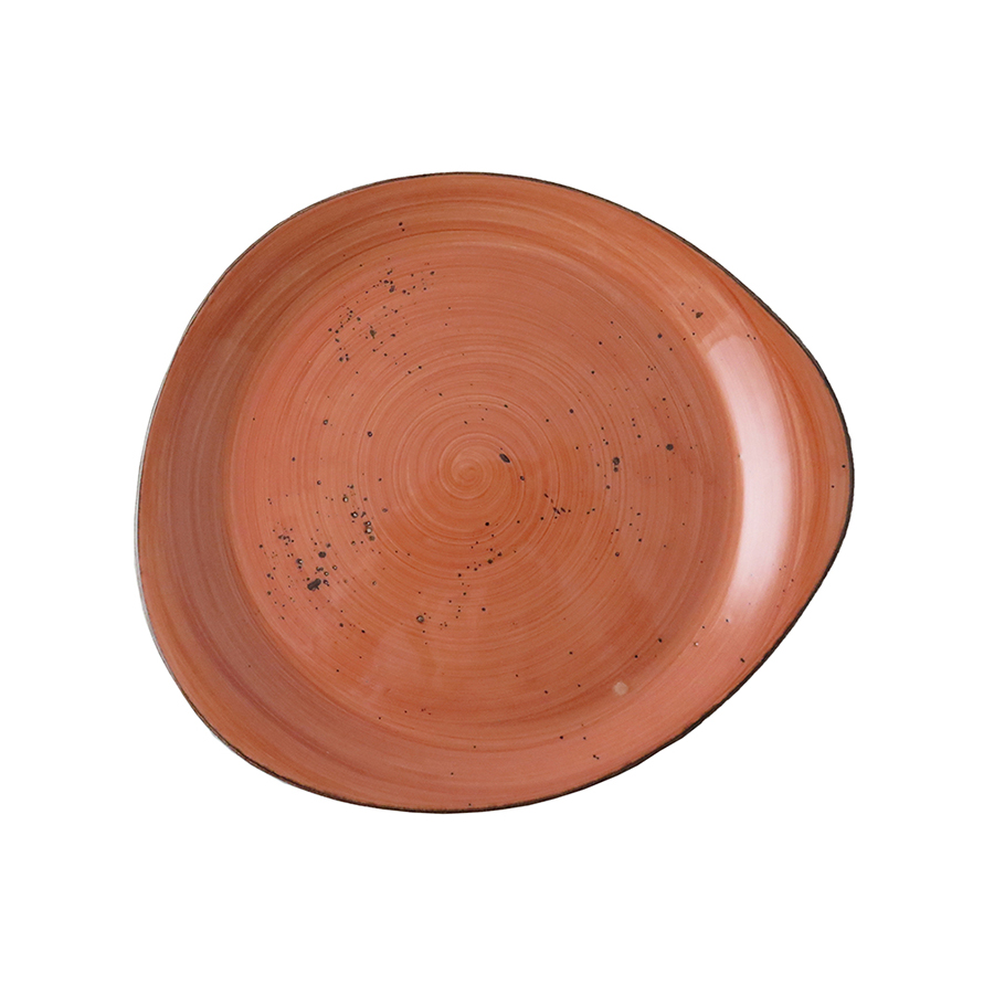 Bord Pebble vlak 31 cm Rustic terracotta
