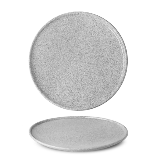 Granit glazed grijs Bord vlak 26 cm